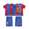 Billiga Fotbollströjor FC Barcelona RONALDINHO 10 2006 2007 Retro Barn Hemma tröja Kortärmad